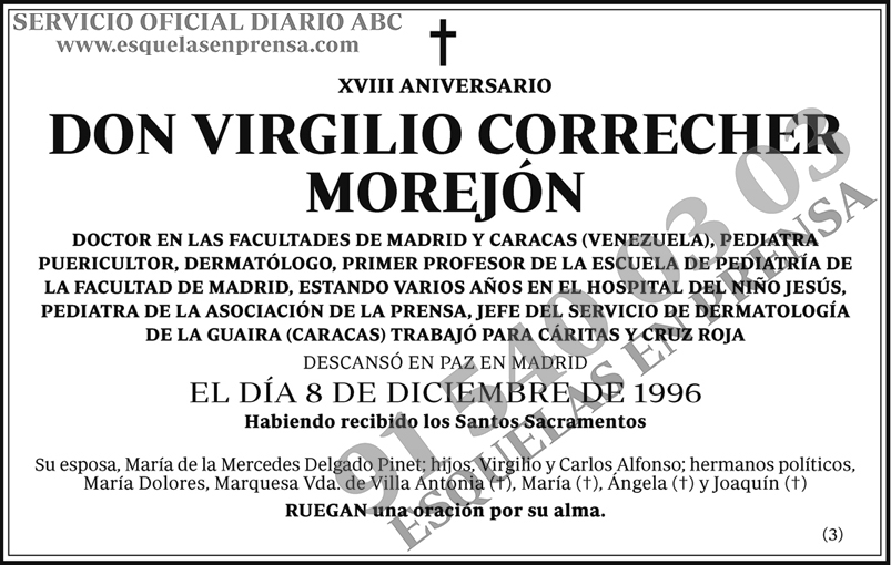 Virgilio Correcher Morejón